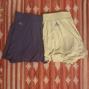 2 adidas tennis shorts